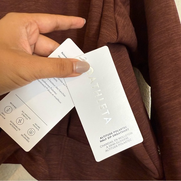 Athleta Altitude Polartec® Half Zip Sweatshirt - Picture 8 of 12